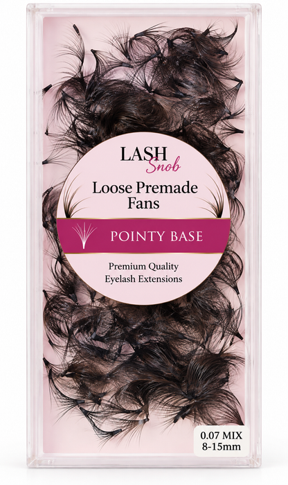 Loose Premade Fans Pointy Base - 3D / 4D