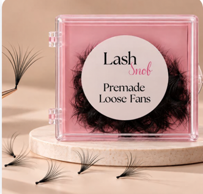 Loose Premade Fans Pointy Base 500 Fans/Tray 6D